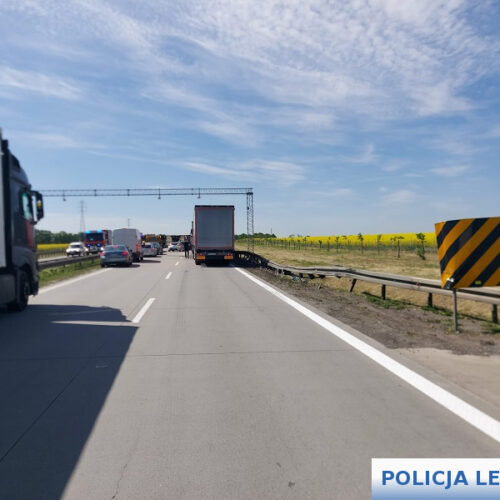 Kierowco! Zatrzymaj się, jeśli czujesz się zmęczony! Było groźnie na autostradzie A4