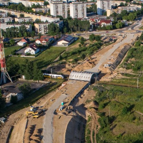 Zobacz, jak przebiegają prace na budowie zbiorczej drogi południowej