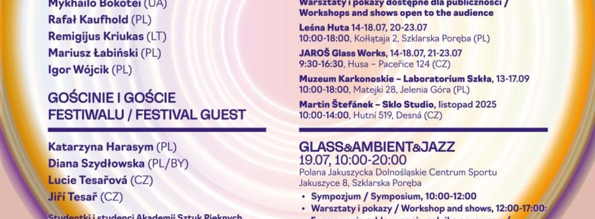 „Dimensionlessness of Glass. Dolnośląskie Warsztaty i Sympozjum Szkła Artystycznego i Designu”