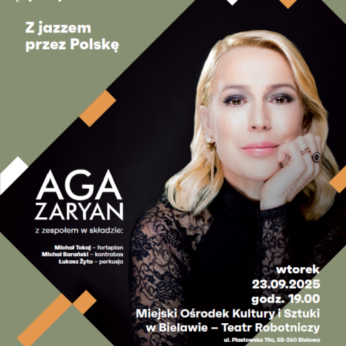 Z jazzem przez Polskę. Aga Zaryan z zespołem